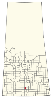 Location of the RM of Lake Johnston No. 102 in Saskatchewan
