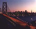 San Francisco-to-Oakland Bay bridge