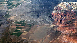 Aerial photograph of Bicknell