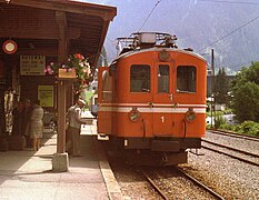 The original rolling stock at Diablerets in 1979