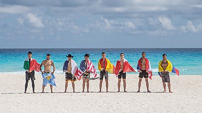 Fighters on a Beach