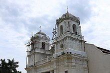 Archdiocesan Shrine of Santa Teresa de Avila Church, Talisay City Cebu: Twin belfries on the church's facade