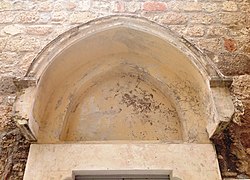 Prothyrum of the portal in the facade