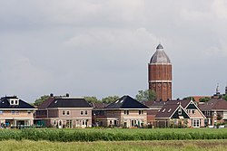 The skyline of Hoogkarspel, with the characteristic Hoogkarspel Water Tower.