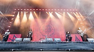 Lacuna Coil performing in August 2022