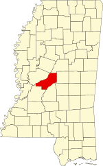 Map of Mississippi highlighting Madison County