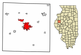 Location in McDonough County, Illinois