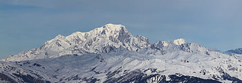 The southern flank of Mont Blanc