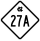 North Carolina Highway 27A marker