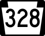 Pennsylvania Route 328 marker