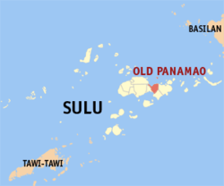 Map of Sulu with Panamao highlighted