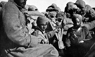 29th Indian Brigade in the trenches