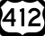 U.S. Highway 412 Alternate marker