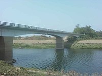 Dwijendralal Bridge over the Jalangi river, Palashipara
