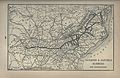 Richmond & Danville Railroad system map showing branch to Round Hill,1891