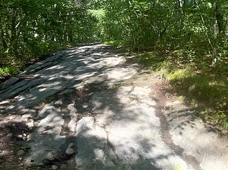 Flat Rock Road's Quinebaug Trail section is closed to vehicles.