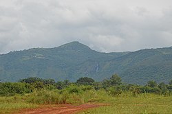 Mountainous landscape around Koutaba.
