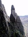 Image 37Napes Needle on Great Gable, a favourite of the early climbers (from History of Cumbria)