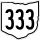 State Route 333 marker