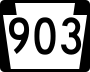 Pennsylvania Route 903 marker