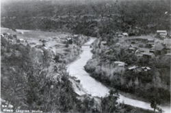 Piñon townsite on the San Miguel River, looking south, c.1906