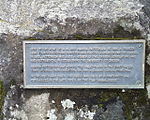 Plaque at site of house used in the movie