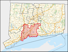 Map of Connecticut's 3rd congressional district