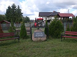 Memorial stone in Czarnocin