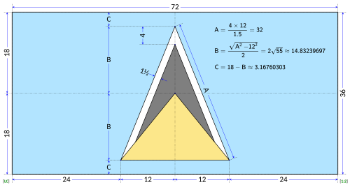 Construction Sheet for the Flag of Saint Lucia