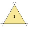 3 lines, 1 triangle