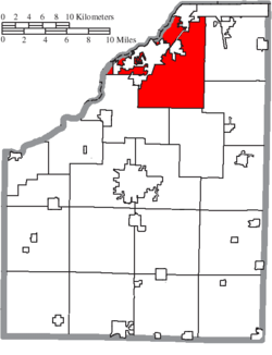 Location of Perrysburg Township in Wood County