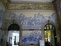 Interior of the train station, Porto, Portugal