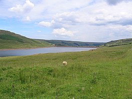 Upland lake in North Yorkshire, England