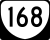 State Route 168 Toll marker