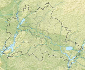 Map showing the location of Pfaueninsel