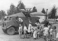 "Dorot" Kibbutz children evacuated by improvised Armored cars before expected Egyptian attack, 1948