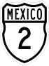 Federal Highway 2 shield