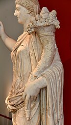 Cornucopia of a Roman statue of Livia as Fortuna, 42-52 AD, marble, Altes Museum, Berlin