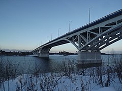 Dubna bridge over Volga