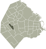 Location of Floresta within Buenos Aires