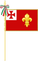 Flag of Foligno with pole