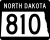 North Dakota Highway 810 marker