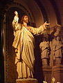 The High Altar: The Sacred Heart Statue