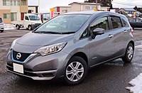 Nissan Note e-Power, featuring the facelifted design