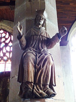 Statue of Saint Yves in Plougonven church