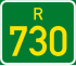 Regional route R730 shield