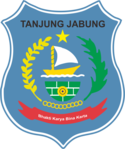 Emblem of former Tanjung Jabung Regency, now split into West Tanjung Jabung Regency and East Tanjung Jabung Regency since 1999.[45]