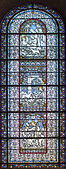 Stained glass inside the Basilica of St. Sernin, Toulouse