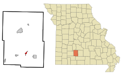 Location of Diggins, Missouri
