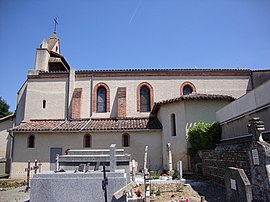 The church in La Salvetat-Saint-Gilles